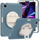 360 Rotation PC + TPU ablet Case with Holder & Strap For iPad Air 2020 / 2022 10.9 / Pro 11 2022 / 2021 / 2020 / 2018(Cornflower Blue) - 1
