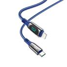 hoco S51 8 Pin PD Digital Display Charging Data Cable, Length: 1.2m(Blue) - 1