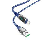 hoco S51 8 Pin Digital Display Charging Data Cable, Length: 1.2m(Blue) - 1