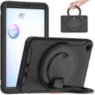 For Samsung Galaxy Tab A 8.4 T307 2020 Shockproof TPU + PC Protective Case with 360 Degree Rotation Foldable Handle Grip Holder & Pen Slot(Black) - 1