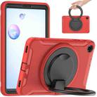 For Samsung Galaxy Tab A 8.4 T307 2020 Shockproof TPU + PC Protective Case with 360 Degree Rotation Foldable Handle Grip Holder & Pen Slot(Red) - 1