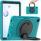 For Samsung Galaxy Tab A 8.4 T307 2020 Shockproof TPU + PC Protective Case with 360 Degree Rotation Foldable Handle Grip Holder & Pen Slot(Blue) - 1