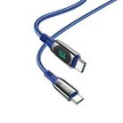 S51 100W Type-C / USB-C to Type-C / USB-C Digital Display Charging Data Cable, Length: 1.2m(Blue) - 1