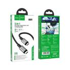 hoco US01 USB3.1 GEN2 10Gbps 100W Super-speed HD Transmission Charging Data Cable, Length:1.2m(Black) - 6