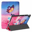 For Lenovo Tab P11 J606F / Lenovo Pad Silk Texture Colored Drawing Pattern Horizontal Flip Magnetic PU Leather Case with Three-folding Holder & Sleep / Wake-up Function(Galaxy Butterfly) - 1