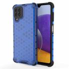 For Samsung Galaxy M32 4G Shockproof Honeycomb PC + TPU Protective Case(Blue) - 1