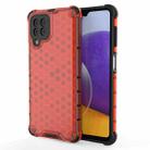 For Samsung Galaxy M32 4G Shockproof Honeycomb PC + TPU Protective Case(Red) - 1