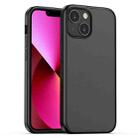 For iPhone 13 Skin Feel Frosted PC + TPU Shockproof Case with Color Button(Black) - 1