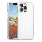 For iPhone 13 Pro Skin Feel Frosted PC + TPU Shockproof Case with Color Button (White) - 1