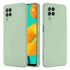 For Samsung Galaxy M32 4G Indian Version Solid Color Liquid Silicone Dropproof Full Coverage Protective Case(Green) - 1