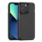 For iPhone 13 mini Pioneer Carbon Fiber Texture Shockproof TPU + PC Case (Black) - 1