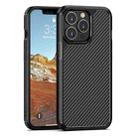 For iPhone 13 Pro Max Pioneer Carbon Fiber Texture Shockproof TPU + PC Case (Black) - 1