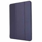 For iPad Pro 12.9 2022 / 2021 / 2020 / 2018 TPU Horizontal Flip Leather Tablet Case with Three-folding Holder(Blue) - 2