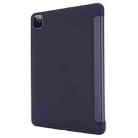 For iPad Pro 12.9 2022 / 2021 / 2020 / 2018 TPU Horizontal Flip Leather Tablet Case with Three-folding Holder(Blue) - 3