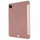 For iPad Pro 12.9 2022 / 2021 / 2020 / 2018 TPU Horizontal Flip Leather Tablet Case with Three-folding Holder(Rose Gold) - 3