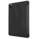For iPad Pro 12.9 2022 / 2021 / 2020 / 2018 TPU Horizontal Flip Leather Tablet Case with Three-folding Holder(Black) - 3