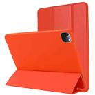 For iPad Pro 12.9 2022 / 2021 / 2020 / 2018 TPU Horizontal Flip Leather Tablet Case with Three-folding Holder(Red) - 1