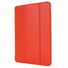 For iPad Pro 12.9 2022 / 2021 / 2020 / 2018 TPU Horizontal Flip Leather Tablet Case with Three-folding Holder(Red) - 2