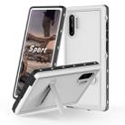 For Galaxy Note 10 RedPepper Shockproof Waterproof Solid Color PC + TPU Protective Case with Holder(White) - 1