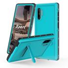 For Galaxy Note 10 RedPepper Shockproof Waterproof Solid Color PC + TPU Protective Case with Holder(Blue) - 1
