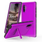 For Galaxy Note 10 RedPepper Shockproof Waterproof Solid Color PC + TPU Protective Case with Holder(Purple) - 1