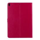 For iPad 10.2 / Pro 10.5 / Air 2019 Pressed Printing Cat and Tree Pattern Horizontal Flip Leather Case with Holder & Card Slots & Wallet(Rose Red) - 3