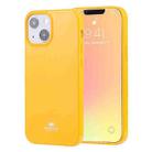 For iPhone 13 mini GOOSPERY JELLY Full Coverage Soft Case (Yellow) - 1
