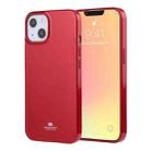 For iPhone 13 GOOSPERY JELLY Full Coverage Soft Case(Red) - 1