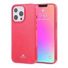 For iPhone 13 Pro GOOSPERY JELLY Full Coverage Soft Case (Rose Red) - 1