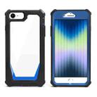 For iPhone SE 2022 / SE 2020 / 8 / 7 / 6s / 6 Stellar Space PC + TPU 360 Degree All-inclusive Shockproof Case(Black Blue) - 1
