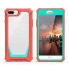 Stellar Space PC + TPU 360 Degree All-inclusive Shockproof Case For iPhone 8 Plus / 7 Plus / 6 Plus / 6s Plus(Coral Pink+Blue Green) - 1