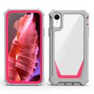 Stellar Space PC + TPU 360 Degree All-inclusive Shockproof Case For iPhone XR(Grey+Rose Red) - 1