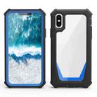 Stellar Space PC + TPU 360 Degree All-inclusive Shockproof Case For iPhone XS Max(Black Blue) - 1