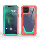 Stellar Space PC + TPU 360 Degree All-inclusive Shockproof Case For iPhone 12 mini(Coral Pink+Blue Green) - 1