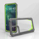 For iPhone 12 mini Stellar Space PC + TPU 360 Degree All-inclusive Shockproof Case (Dark Grey+Yellow Green) - 2