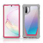 For Samsung Galaxy Note10 Stellar Space PC + TPU 360 Degree All-inclusive Shockproof Case(Grey+Rose Red) - 1