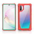 For Samsung Galaxy Note10+ Stellar Space PC + TPU 360 Degree All-inclusive Shockproof Case(Coral Pink+Blue Green) - 1