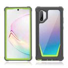 For Samsung Galaxy Note10+ Stellar Space PC + TPU 360 Degree All-inclusive Shockproof Case(Dark Grey+Yellow Green) - 1
