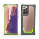 For Samsung Galaxy Note20 Ultra Stellar Space PC + TPU 360 Degree All-inclusive Shockproof Case(Dark Grey+Yellow Green) - 1