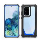 For Samsung Galaxy S20+ Stellar Space PC + TPU 360 Degree All-inclusive Shockproof Case(Black Blue) - 1