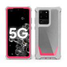 For Samsung Galaxy S20 Ultra Stellar Space PC + TPU 360 Degree All-inclusive Shockproof Case(Grey+Rose Red) - 1