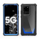 For Samsung Galaxy S20 Ultra Stellar Space PC + TPU 360 Degree All-inclusive Shockproof Case(Black Blue) - 1