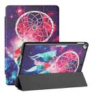 Silk Texture Colored Drawing Pattern Horizontal Flip Magnetic PU Leather Case with Three-folding Holder & Sleep / Wake-up Function For iPad 10.2 (2021/2020/2019)(Star Dream Catcher) - 1