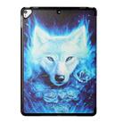 For iPad 10.2 (2021/2020/2019) Silk Texture Colored Drawing Pattern Horizontal Flip Magnetic PU Leather Case with Three-folding Holder & Sleep / Wake-up Function(Rose the Wolf) - 3