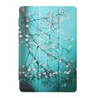 Silk Texture Colored Drawing Pattern Horizontal Flip Magnetic PU Leather Case with Three-folding Holder & Sleep / Wake-up Function ForiPad Air 2022 / 2020 10.9(Plum Blossom) - 2