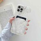 IMD Pattern TPU Case with Card Slot For iPhone 11(Gray Marble) - 1