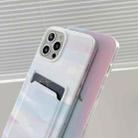 IMD Pattern TPU Case with Card Slot For iPhone 11(Dazzle Rainbow) - 3