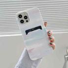 For iPhone 11 Pro Max IMD Pattern TPU Case with Card Slot (Dazzle Clouds) - 1