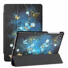 For Lenovo Tab M10(2nd) Silk Texture Colored Drawing Pattern Horizontal Flip Magnetic PU Leather Case with Three-folding Holder & Sleep / Wake-up Function(Diamond Butterfly) - 1