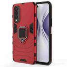 For Honor X20 SE PC + TPU Shockproof Protective Case with Magnetic Ring Holder(Red) - 1